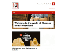 Tablet Screenshot of cheesesfromswitzerland.com